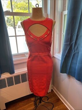 GUESS Coral Cutout Bodycon Mirage Dress